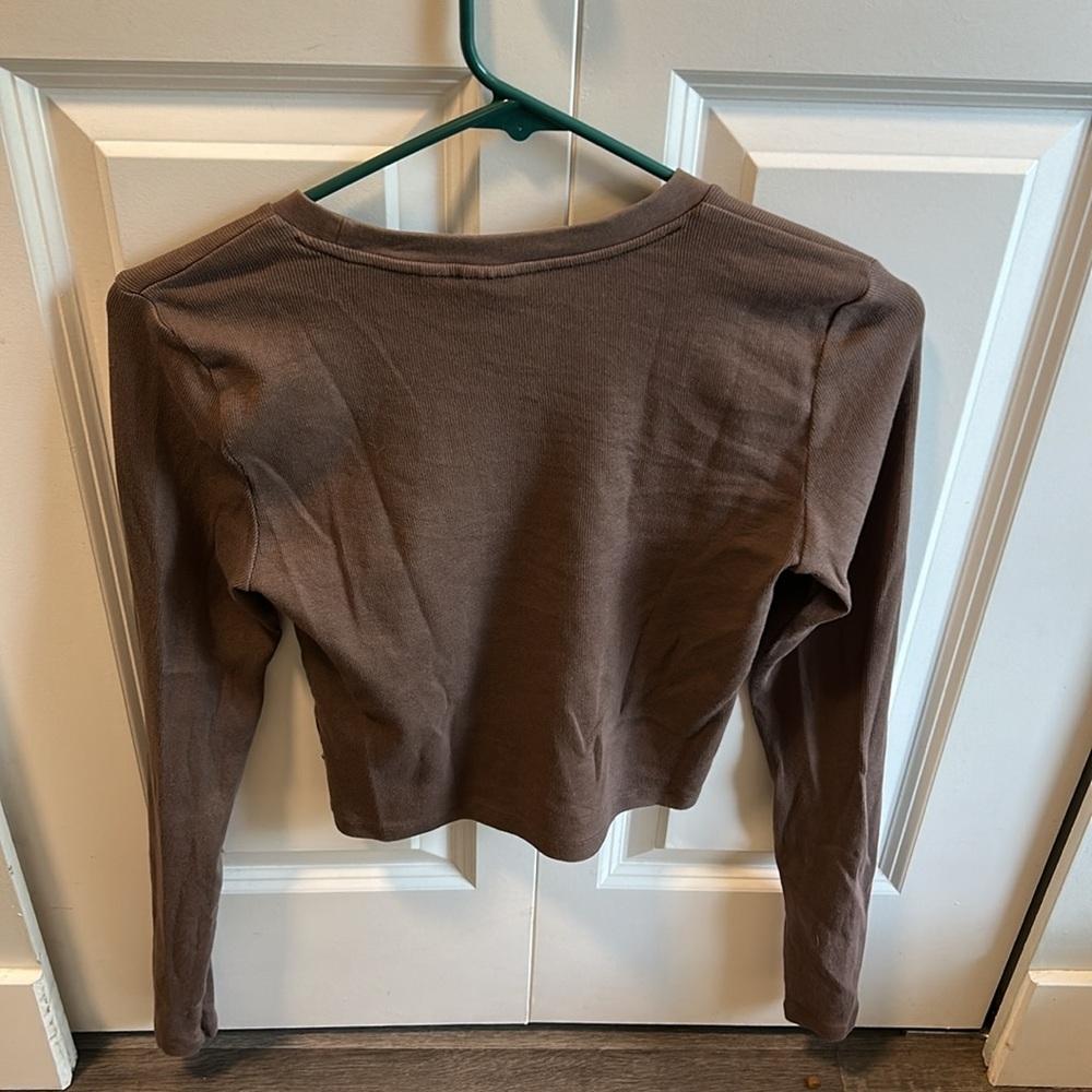 TNA Ribbed long sleeve top - Picture 2 of 3